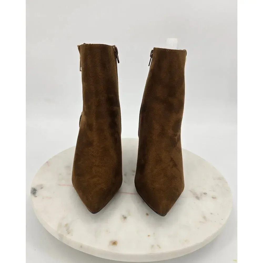 Bamboo‎ Faux Suede and Snake Skin Boots